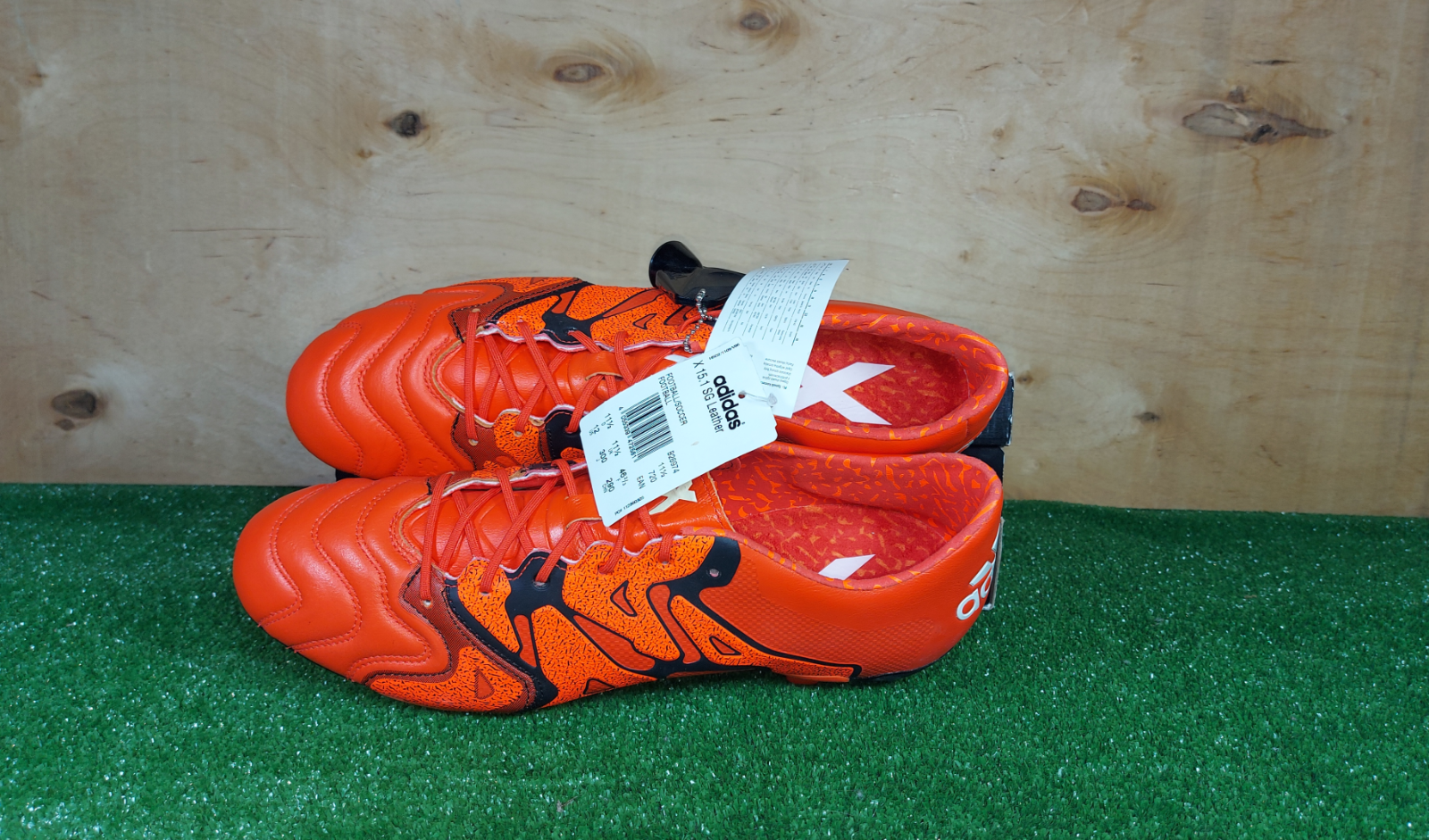 Adidas X 15.1 Leather SG B26974 Orange Rare boots mens Cleats  
