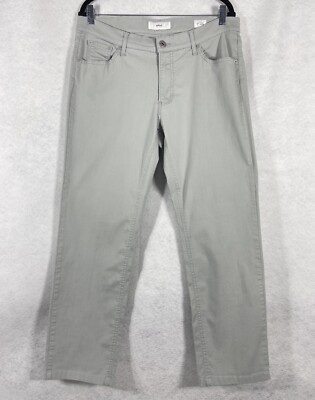 Brax Chuck Pants Mens 36 Beige Straight Leg Chino Flat Front Modern Fit