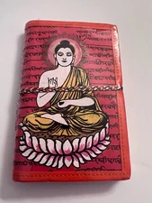 Red Handmade Buddha Mandala Journal Diary Lokta Paper Poetry Brand New Sealed