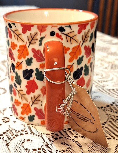 NWT Ten Strawberry Street Artisan Collection Mug "Sweater Weather" Autumn 12 oz - Picture 4 of 10