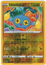 Chinchou 68/202 Sword & Shield Reverse Holo Common Pokémon TCG