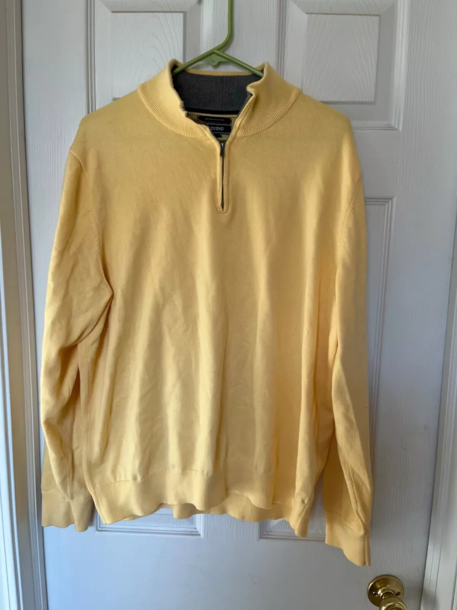 Lands end bedford best sale rib quarter zip pullover