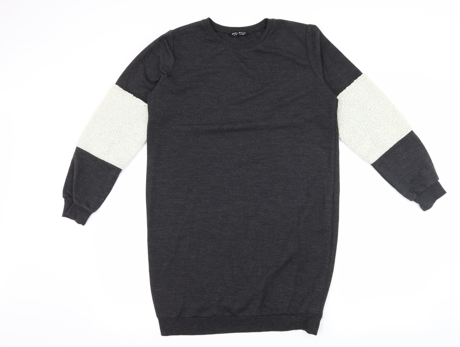 Select Womens Grey Colourblock Polyester Blend Sw… - image 1