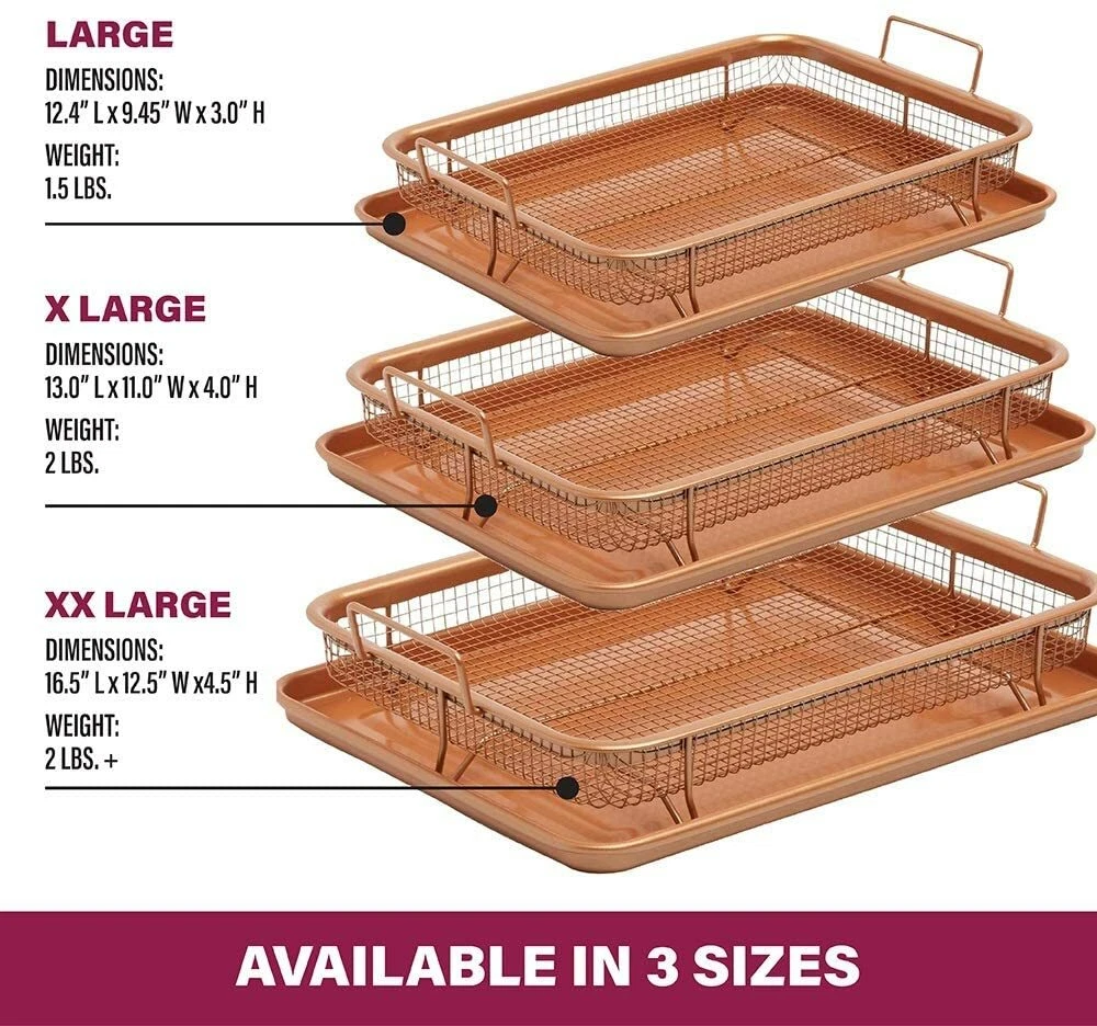 Gotham steel hot sale copper crisper tray