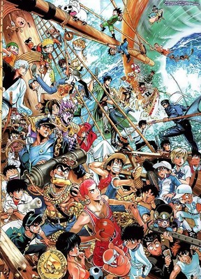 Poster One Piece Naruto Slam Dunk Dragonball Bleach Anime Manga Gruppo 11 Ebay