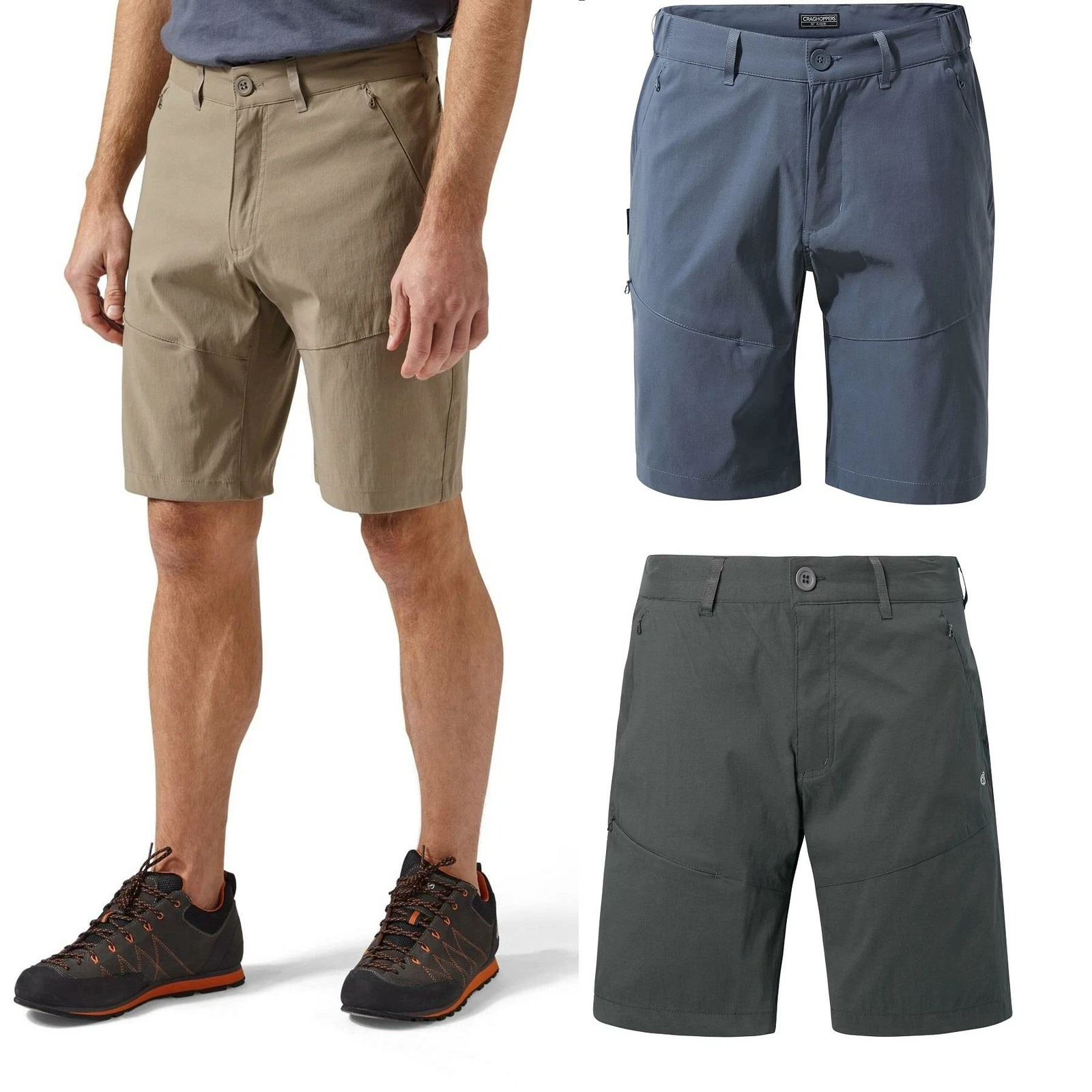 Craghoppers Mens Kiwi Pro Walking Shorts Stretch Zipped Pockets Walking Casual
Opens in a new window