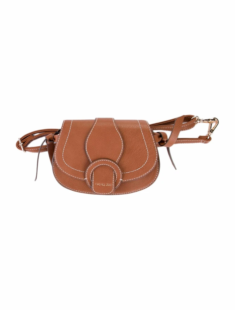 Crossbody & Belt Bag Cognac Brown Vegan Leather Rachel Zoe Collection Edessi
