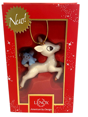 2016 Lenox Lift Off Rudolph Ornament with Misfit Toy Plane NIB #869916