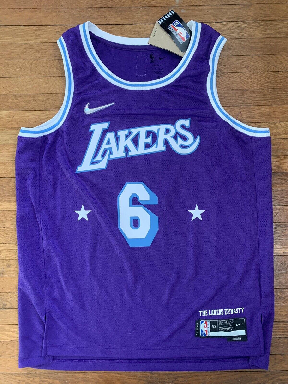 Los Angeles Lakers LeBron James Purple #6 Swingman Jersey