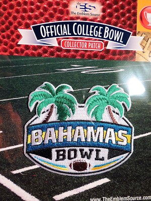NCAA Football Bahamas Bowl Miami vs UAB Basic Jersey Patch FREESHIP