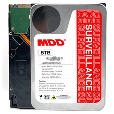 MDD 8TB 7200RPM 256MB Cache SATA 6.0Gb/s 3.5" Surveillance HDD - 3 Year Warranty