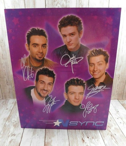 NSYNC Purple Two Pocket School Folder Justin JC Lance Joey Chris - Bild 1 von 3
