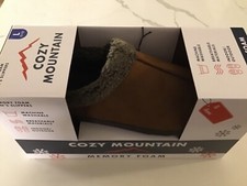 Cozy Mountain Memory Foam Indoor/Outdoor Men s Clog Slippers Large - Size 11-12