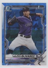 2021 Bowman Chrome Sapphire Edition Prospects Helcris Olivarez #BCP-154 hv1