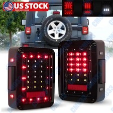 For Jeep Wrangler Jk Jku Pair Led Tail Light Reverse Brake Turn Running Light 5d