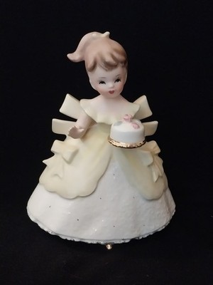 napco birthday cake girl planter 1950's