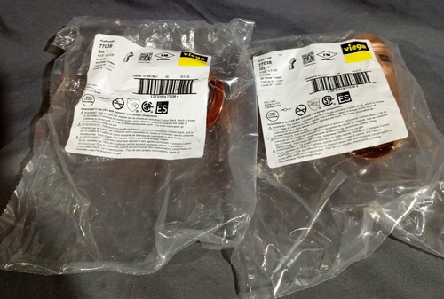 Lot Of 2 Viega 77038 1-1/2"×1-1/2" 45° Elbow Copper