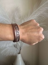 Crystal Wide Copper Magnetic Bracelet 6 max magnets Renew Balance Power Calm Joy