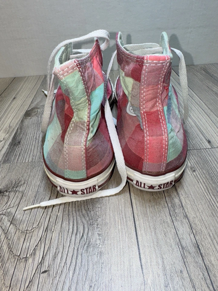 Converse Chuck Taylor все звезды Hi верхний разноцветный клетку кроссовки размер 9 M 11 W - Изображение 4 из 4