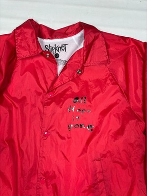 Slipknot All Hope Is Gone Red Coaches Jacket Large Rare Ltd