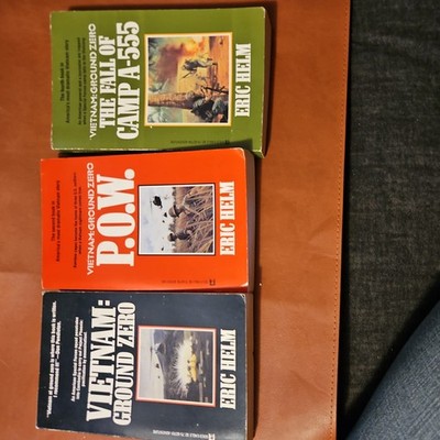 Three Book Lot. Vietnam Ground Zero POW, The Fall of Camp A555 Eric Helm