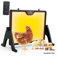 Brooder Plate for Chicks with Remote Control, Double-Sided Chick Heat Black