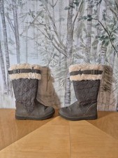 .Bearpaw Sheepskin And Wool Mid Calf Winter Boots Womens Size UK 5