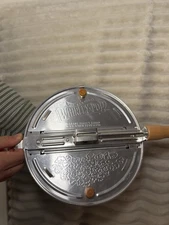 The Genuine Whirley-Pop Popcorn Maker Popper Aluminum Hand Crank TESTED