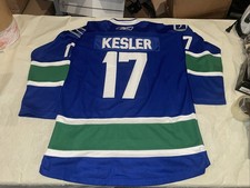 Ryan Kesler Vancouver Jersey Mens Large Clean Sewn Nhl Vintage Blue NHL Reebok