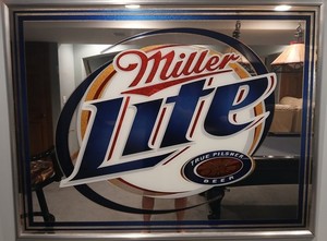 Miller Light Beer X-Large Mirror