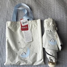 Peanuts Folding Umbrella For Rain Or Shine Women Snoopy Limited Edition Rare Ani