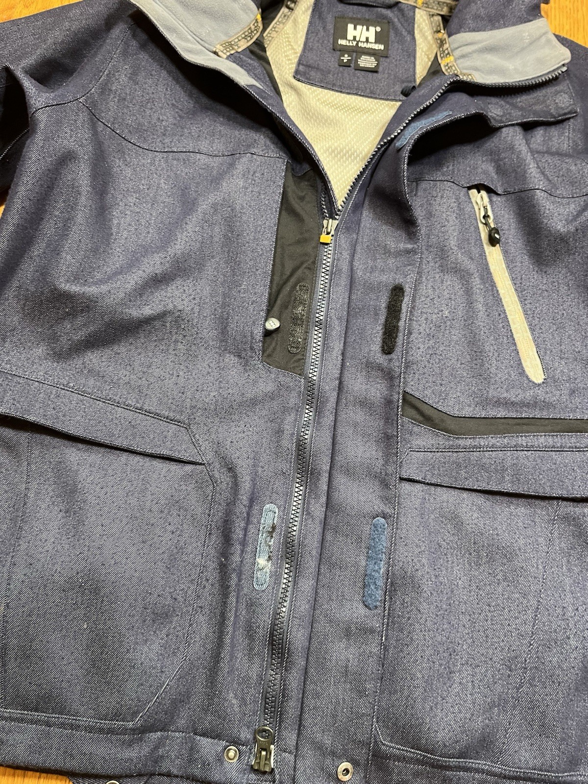 Helly Hansen Men's Small Tech XP Blue Denim Ski Jacket Outdoor image 3