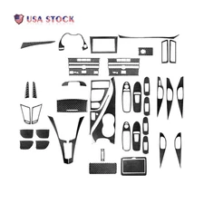 Real Carbon Fiber Kits Full Interior Trim Cover For 2014-2020 Infiniti Q50 Q60