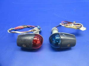 Grumman AA-1 Grimes LH & RH Nav Lights P/N 30-0009-35 TESTED (0825-1009)
