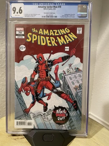 Marvel Amazing Spider-Man #70 CGC 9.6 Schoonover Variant Deadpool Comic