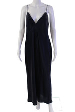 Olivia von Halle Womens Issa Slip - Navy Size XL