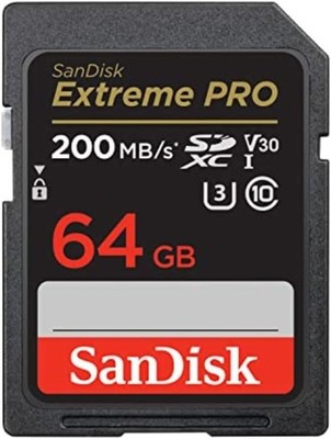 Sandisk Extreme PRO SDXC UHS-I SD Card 64GB for Cameras & Home Theatre Devices