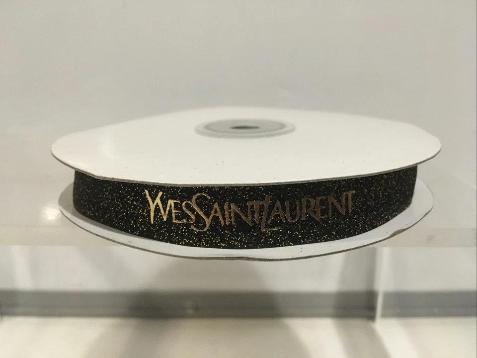 Oriol & Fontanel Yves Saint Laurent Black Gold Ribbon 3/8” France 75 Grams - Image 3 of 4