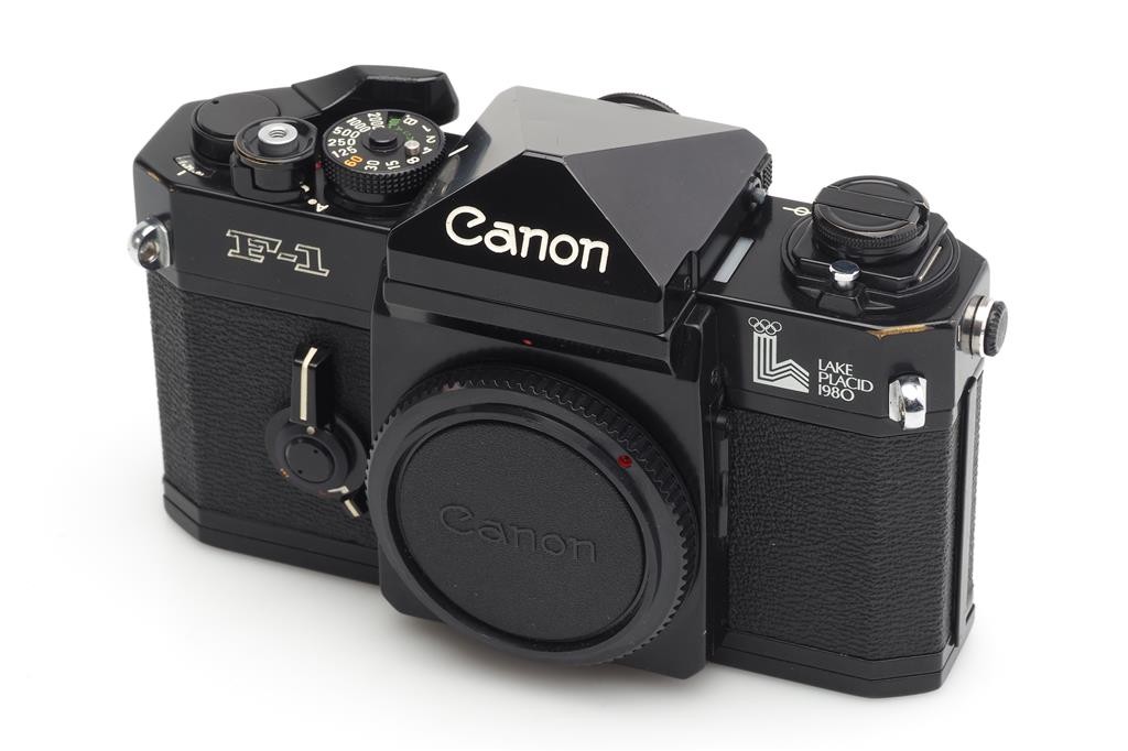 Canon F-1 ブラック LAKE PLACID 1980 Rare! [MINT] Canon F-1 1980 Lake Placid Olympic Model SLR