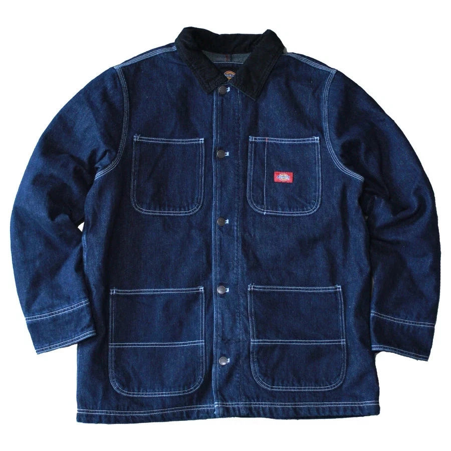Dickies Men's Blanket Lined Denim Chore Coat New with tag Rinsed Indigo Denim
Opens in a new window 