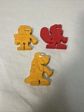 General Mills Cereal Premium Springy Eraser Rocky Bullwinkle Lucky Underdog RARE