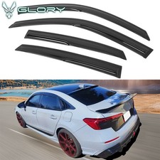 Se adapta a Honda Civic Sedán 2022-2026 estilo Mugen viseras de ventana protectores de lluvia deflector