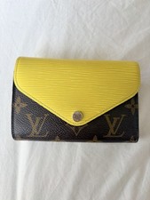 Louis Vuitton Monogram Epi Wallet Yellow 13.5x9.5cm