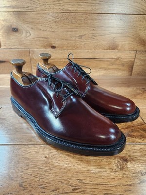 Vintage Florsheim Imperial Cigar Shell Cordovan Plain Toe Derby