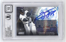 Frank Thomas 2020 Stadium Club #PZ17 Power Zone Signed Beckett BGS 10 Auto HOF