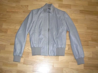 Women Stefanel Bomber Jacket Black Leather 36 - Bild 1 von 4