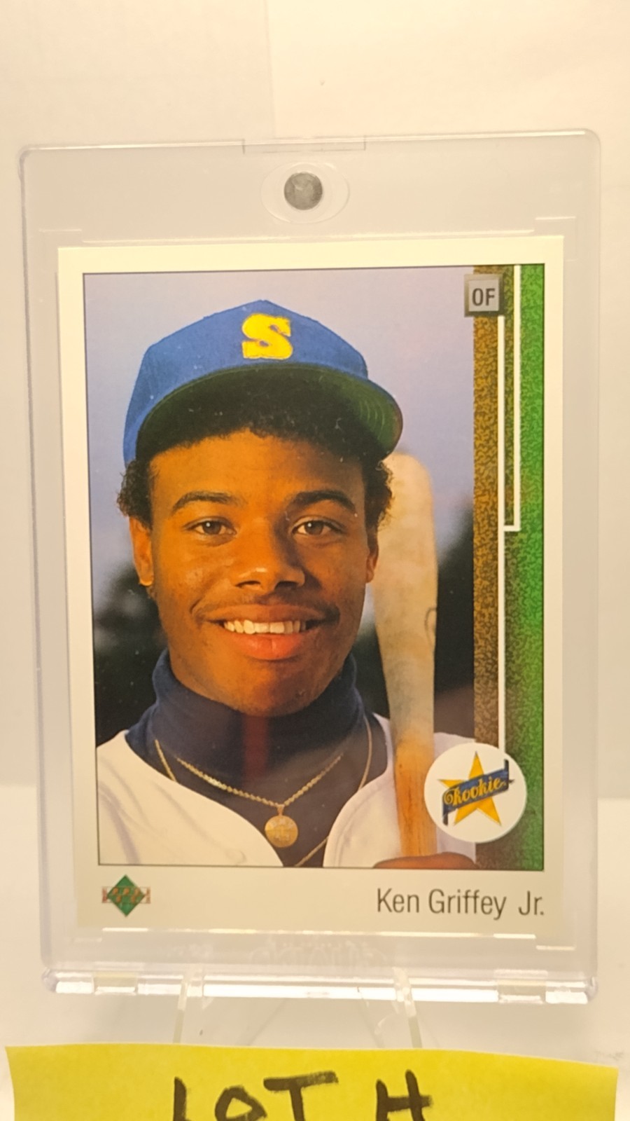 New pics KEN GRIFFEY JR.  Color  nice HOF 1989 Upper Deck #1 Rookie RC  NM  H