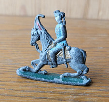 FRENCH CAVALRY LANCER. HORSERIDING LEAD SOLDIER TOY FIGURE. PAINTED