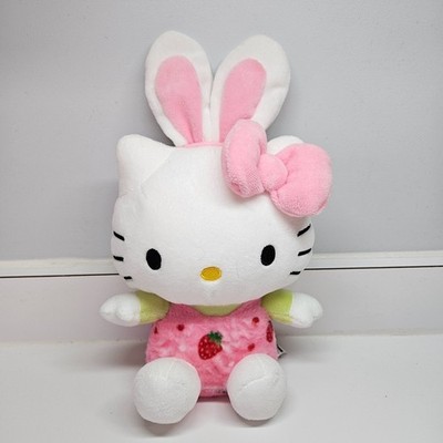 Sanrio Hello Kitty Easter Bunny Strawberry Jumper 11'' Plush Toy 2023