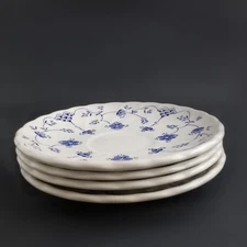4 Myott Meakin Finlandia SAUCERS for cups Staffordshire England Swirl 5.75"D